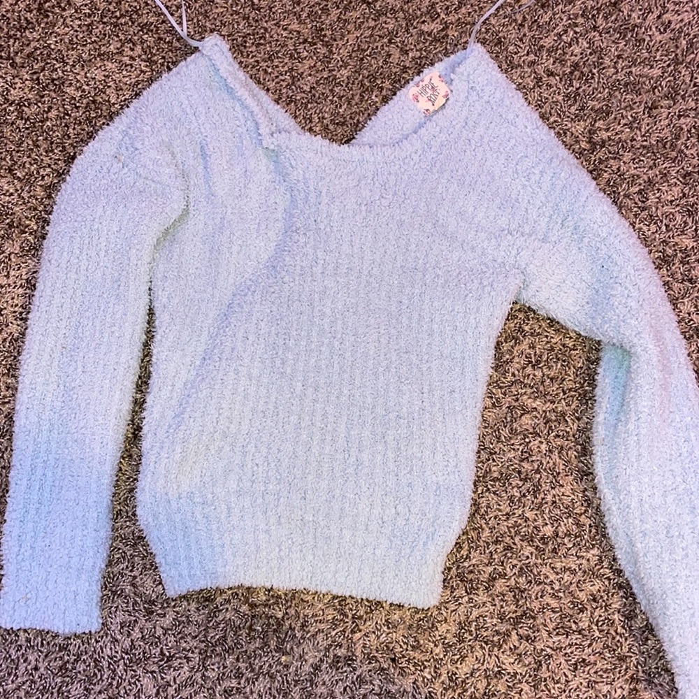 baby blue sweater